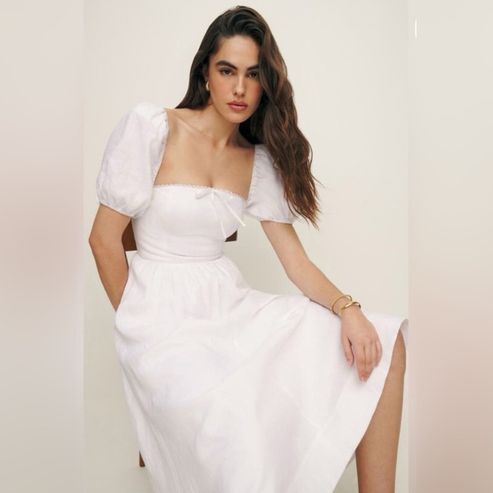 Reformation Marella A-Line Linen Dress - Picture 6 of 6
